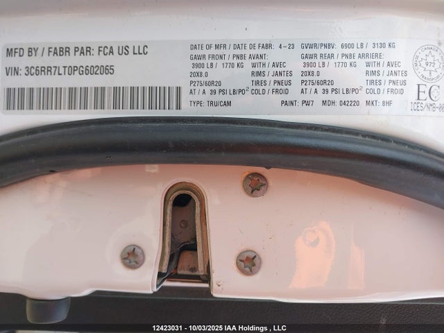 RAM 1500 2023 3C6RR7LT0PG602065 Image 9