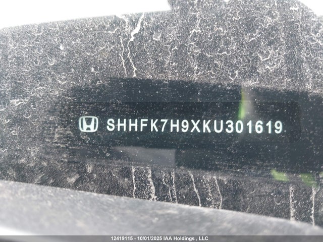 SHHFK7H9XKU301619 Honda l15ba