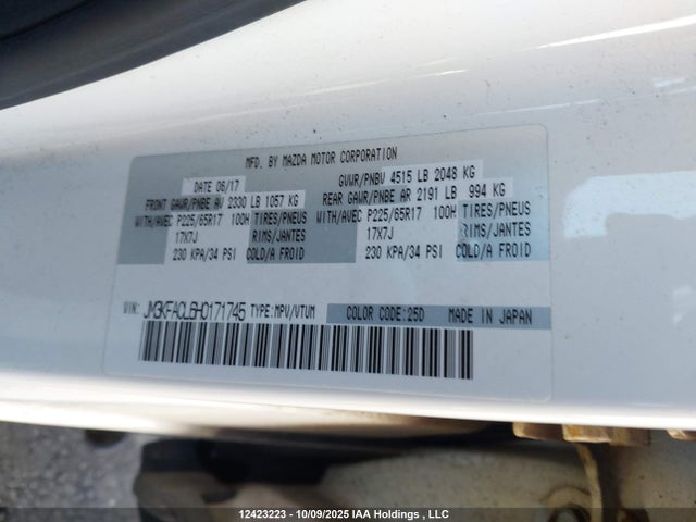 Mazda py 2017 JM3KFACL6H0171745 Image 9