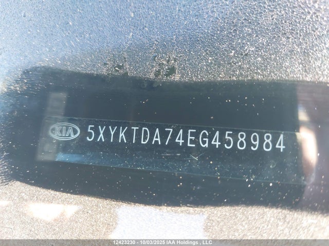 5XYKTDA74EG458984 KIA gasoline 3.3 v6 gdi lambda ii