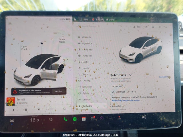 5YJYGDEE4MF141543 Tesla Model Y