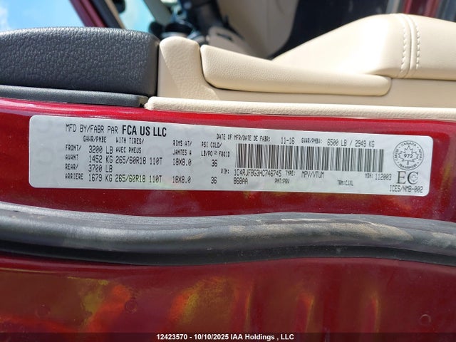 1C4RJFBG3HC746745 Jeep 2017