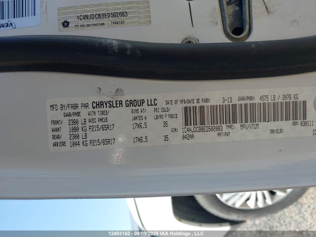 Jeep 2014 2014 1C4NJDCB8ED502083 Image 9