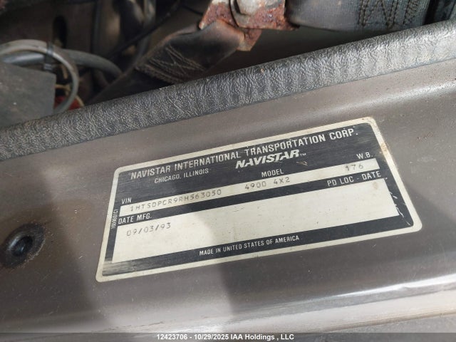 1994 International 4000 4900 მანქანა იყიდება აუქციონზე, vin: 1HTSDPCR9RH563050, აუქციონის ნომერი: 12423706