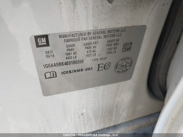 Cadillac ltg 2014 1G6AA5RX4E0188398 Image 18