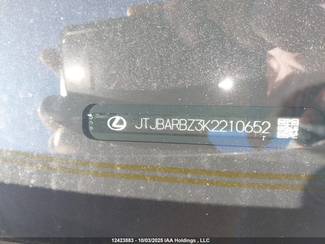 Lexus 8ar-fts 2019 JTJBARBZ3K2210652 Image 9