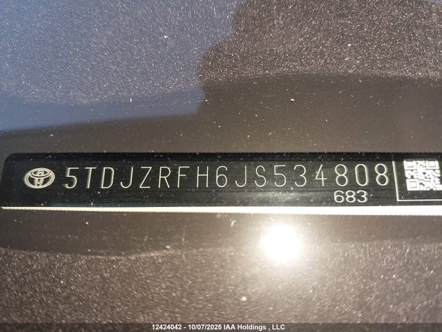 Toyota 2gr-fks 2018 5TDJZRFH6JS534808 Image 20