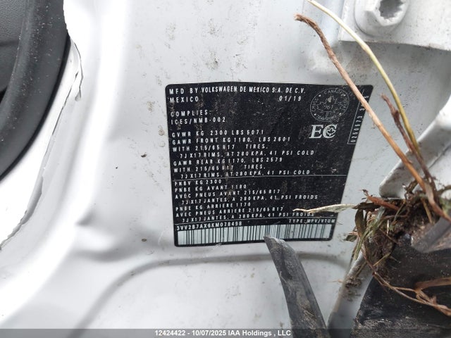3VV2B7AX6KM078498 Volkswagen Tiguan