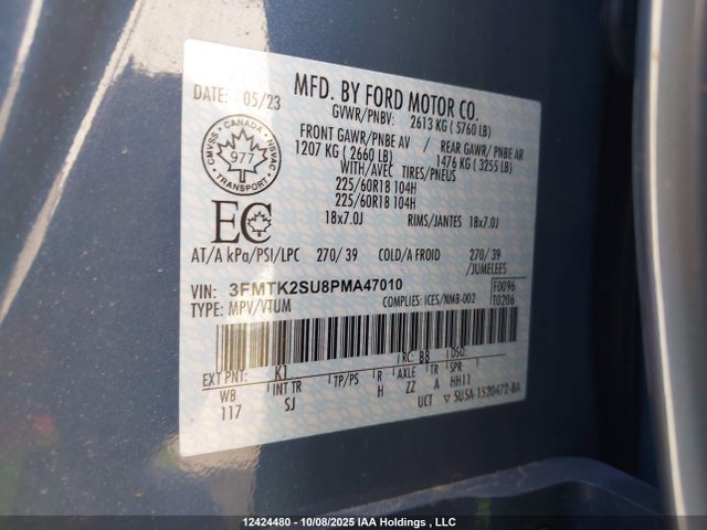 Ford Mustang Mach-E 2023 3FMTK2SU8PMA47010 Image 9