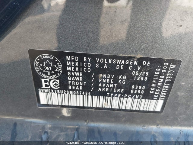 3VWEX7BU2SM087486 Volkswagen tsi