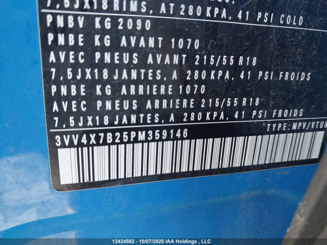 3VV4X7B25PM359146 Volkswagen tsi