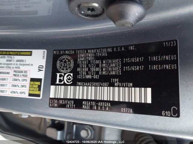 Toyota m20a-fks 2024 7MUCAAAG5RV074087 Image 18
