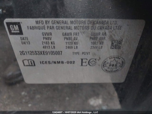 2G1125S3XE9105007 Chevrolet lfx