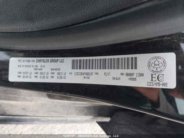 1C3CCCBG4FN583107 Chrysler 2015