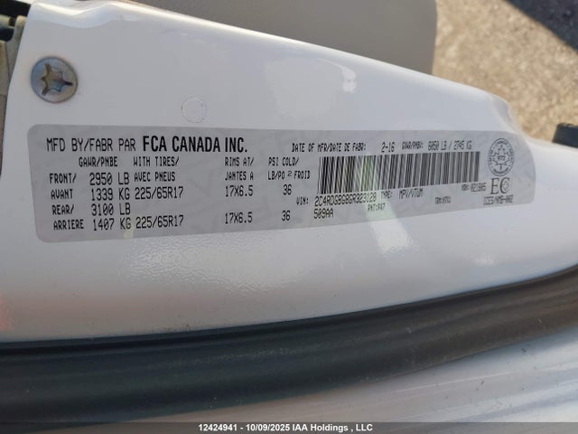 Dodge Grand Caravan 2016 2C4RDGBG8GR323128 Image 9