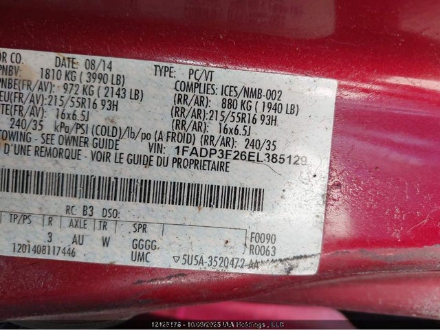 Продажа на аукционе авто 2014 Ford Focus Se, vin: 1FADP3F26EL385129, номер лота: 12425242