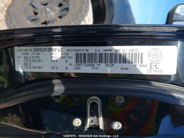 RAM 2014 2014 1C6RR7FT1ES403298 Image 9