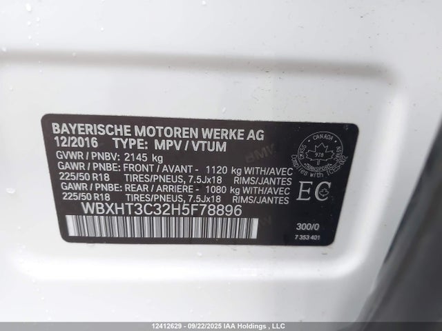 BMW X1 2017 WBXHT3C32H5F78896 Image 9