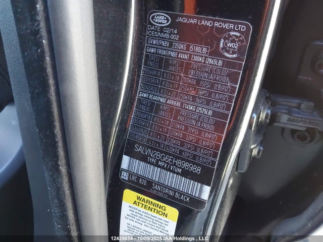 SALVN2BG6EH898988 Land Rover Range Rover Evoque Pure/pure City