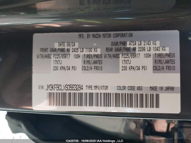 Mazda py 2025 JM3KFBCLXS0563284 Image 18