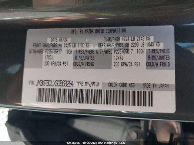 Mazda py 2025 JM3KFBCLXS0563284 Image 9