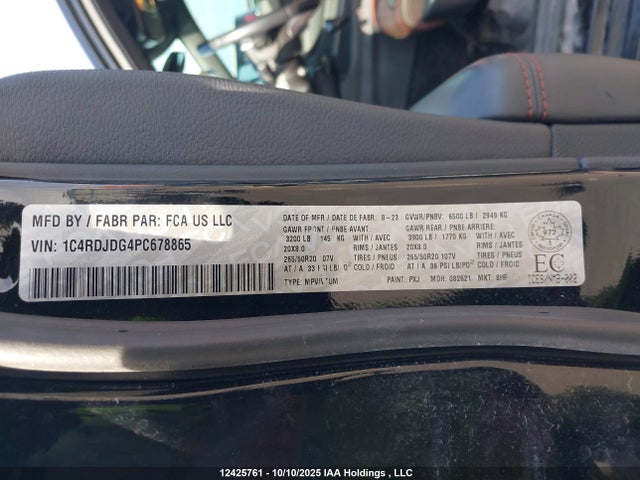 Dodge Durango 2023 1C4RDJDG4PC678865 Image 9