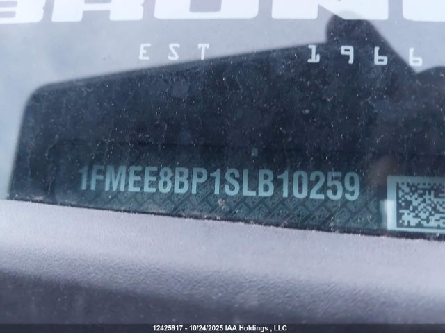 1FMEE8BP1SLB10259 Ford Bronco