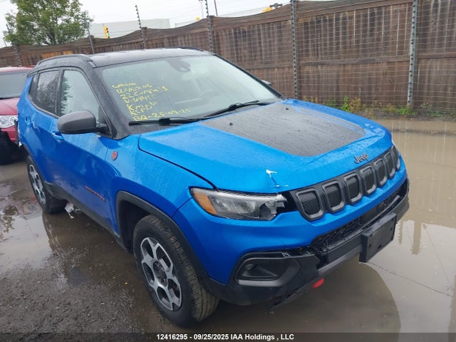 Продажа на аукционе авто 2022 Jeep Compass Trailhawk, vin: 3C4NJDDB0NT114418, номер лота: 12416295