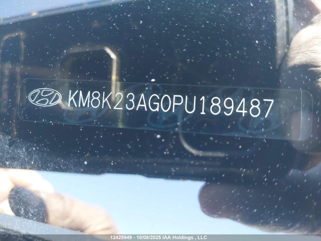 12425949 :رقم المزاد ، KM8K23AG0PU189487 vin ، 2023 Hyundai Kona Electric Preferred مزاد بيع