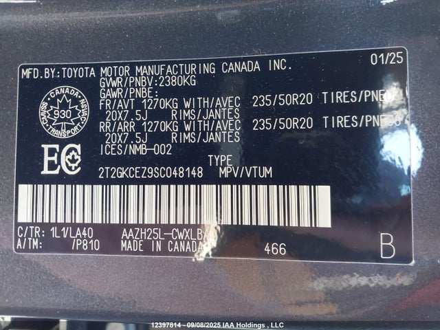 Lexus a25a-fxs 2025 2T2GKCEZ9SC048148 Image 9