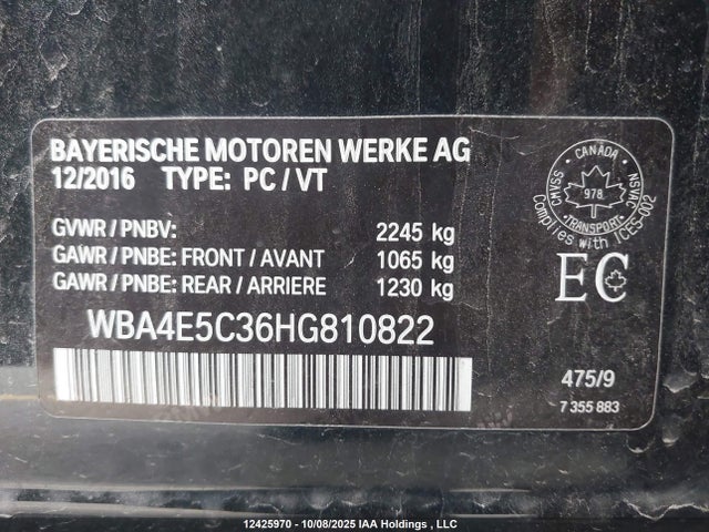 BMW 440I 2017 WBA4E5C36HG810822 Image 9