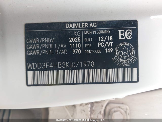 Mercedes-Benz A 250 4matic 2019 WDD3F4HB3KJ071978 Image 9