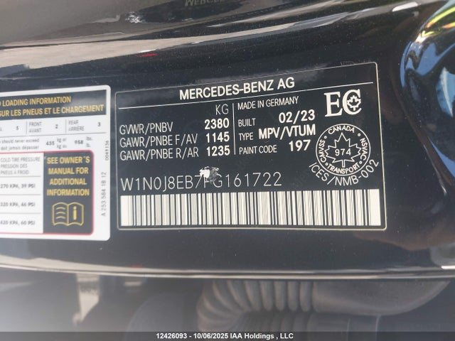 Mercedes-Benz m264 2023 W1N0J8EB7PG161722 Image 9