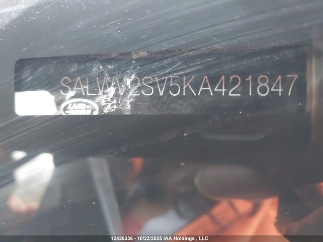 SALWV2SV5KA421847 Land Rover aj126