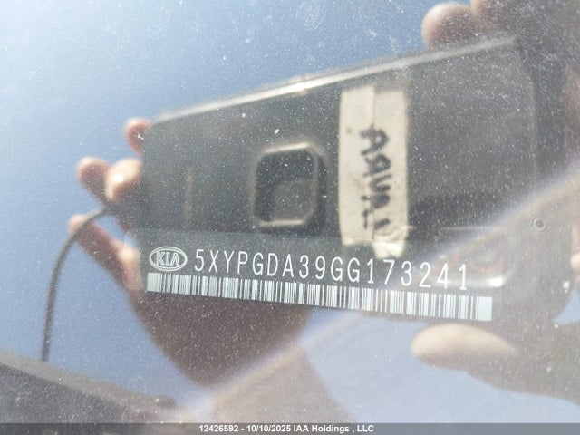 5XYPGDA39GG173241 KIA dohc gdi theta ii