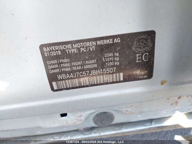 WBA4J7C57JBH15507 BMW 440I