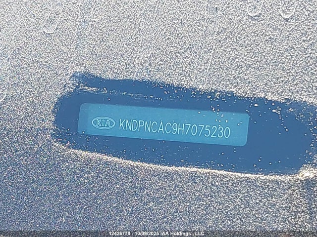 KNDPNCAC9H7075230 KIA gdi theta ii