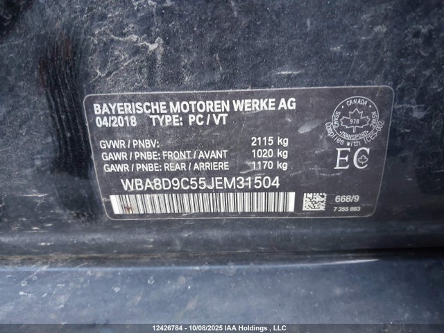 BMW 330I 2018 WBA8D9C55JEM31504 Image 9