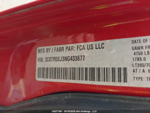 RAM 2500 Powerwagon 2022 3C6TR5EJ3NG433677 Image 9