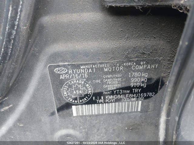 KMHD84LF8HU169782 Hyundai Elantra