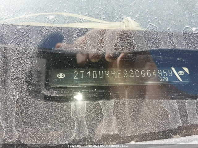 2T1BURHE9GC664959 Toyota 2zr-fe