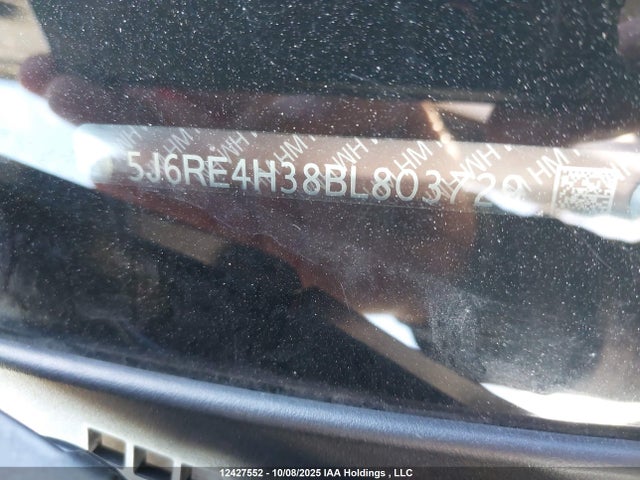 Продаж на аукціоні авто 2011 Honda Cr-v Lx, vin: 5J6RE4H38BL803729, номер лоту: 12427552
