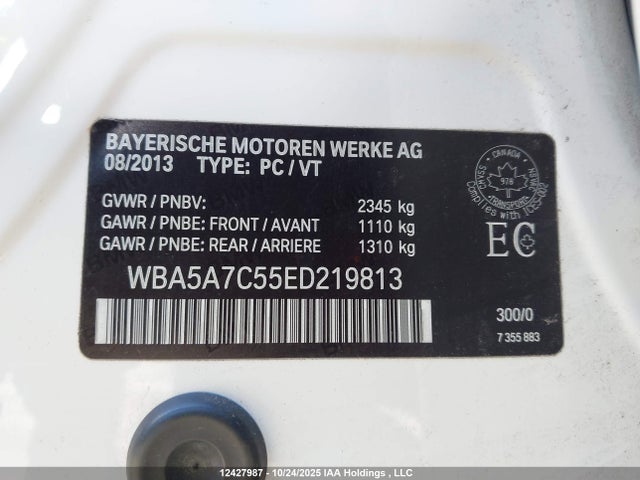 Продаж на аукціоні авто 2014 Bmw 528i Xdrive, vin: WBA5A7C55ED219813, номер лоту: 12427987