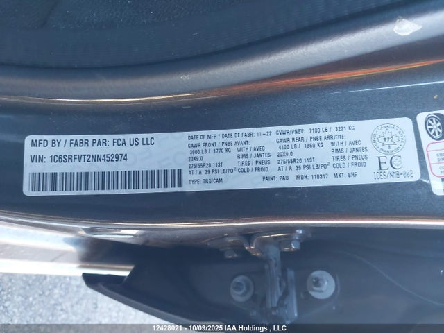 RAM 2022 2022 1C6SRFVT2NN452974 Image 18