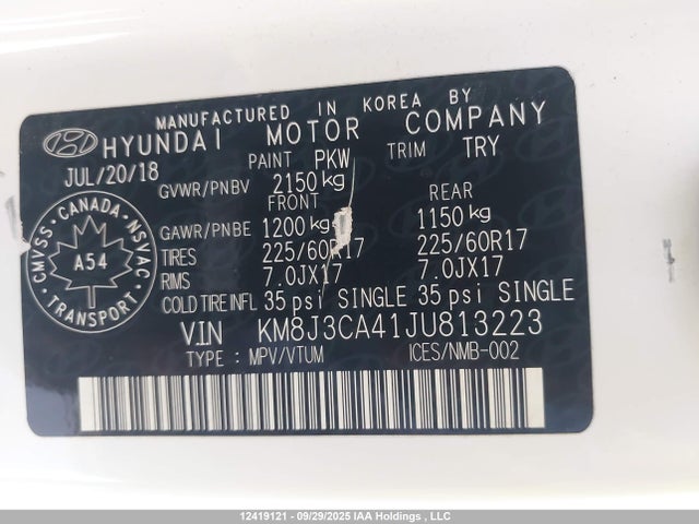 Hyundai gdi nu 2018 KM8J3CA41JU813223 Image 19