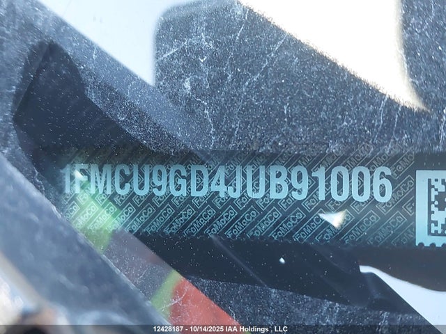 1FMCU9GD4JUB91006 Ford 1.5l gtdi sigma w/premium fuel