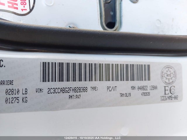 Aukcja sprzedaży 2015 Chrysler 300 S, vin: 2C3CCABG2FH828368, numer aukcji: 12428415