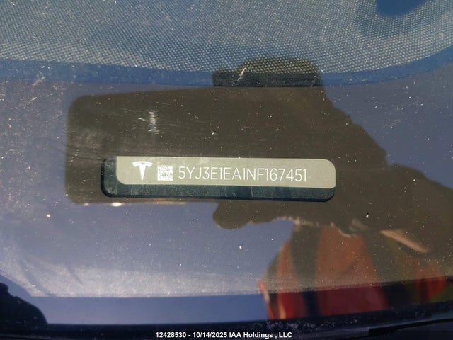 Tesla MODEL 3 2022 5YJ3E1EA1NF167451 Image 19