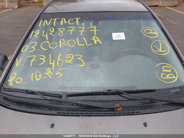 Aukcja sprzedaży 2003 Toyota Corolla, vin: 2T1BR32E73C734623, numer aukcji: 12428777
