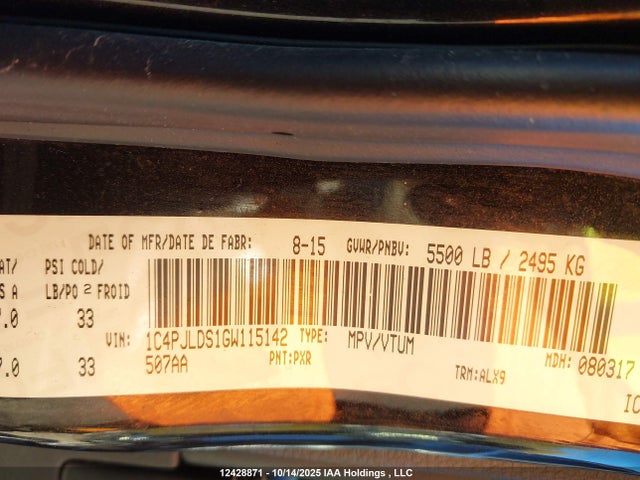 Jeep Cherokee 2016 1C4PJLDS1GW115142 Image 18
